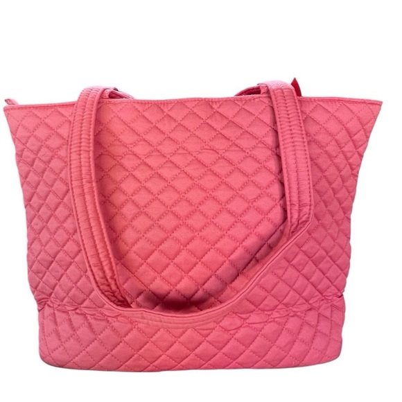 Vera Bradley Disney Bambi Small Vera Coral Tote Bag & RFID Wristlet w/Embroidery - Picture 4 of 14